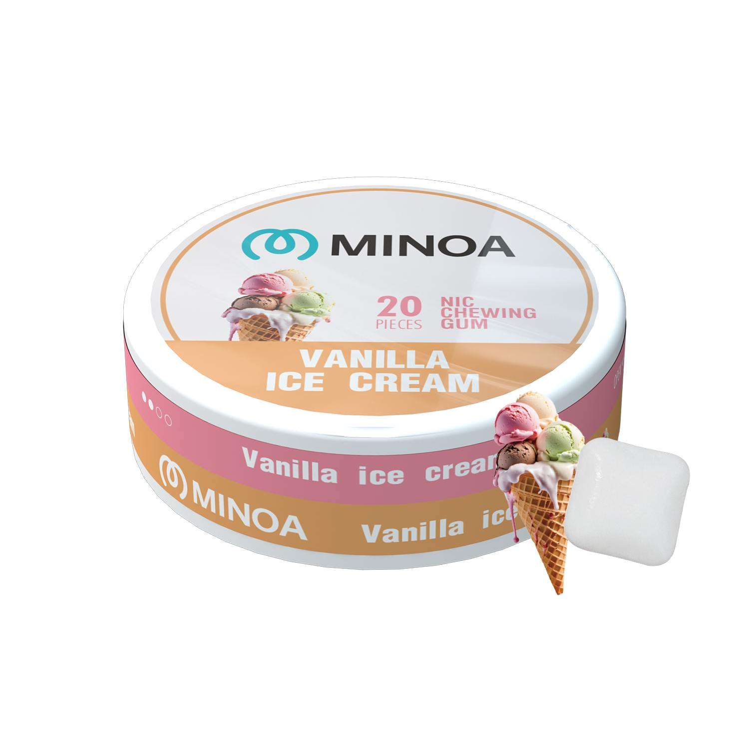 Minoa Nicotine chewing Gum pouches (20 pouches/can)