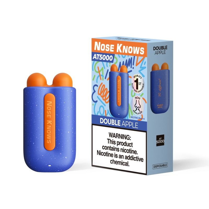 VOZOL NOSE KNOWS  AT5000 Disposable with 12 flavors in stock（5pcs/box,200pcs/CTN）