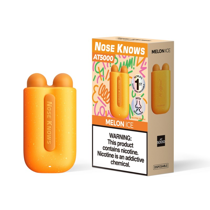 VOZOL NOSE KNOWS  AT5000 Disposable with 12 flavors in stock（5pcs/box,200pcs/CTN）