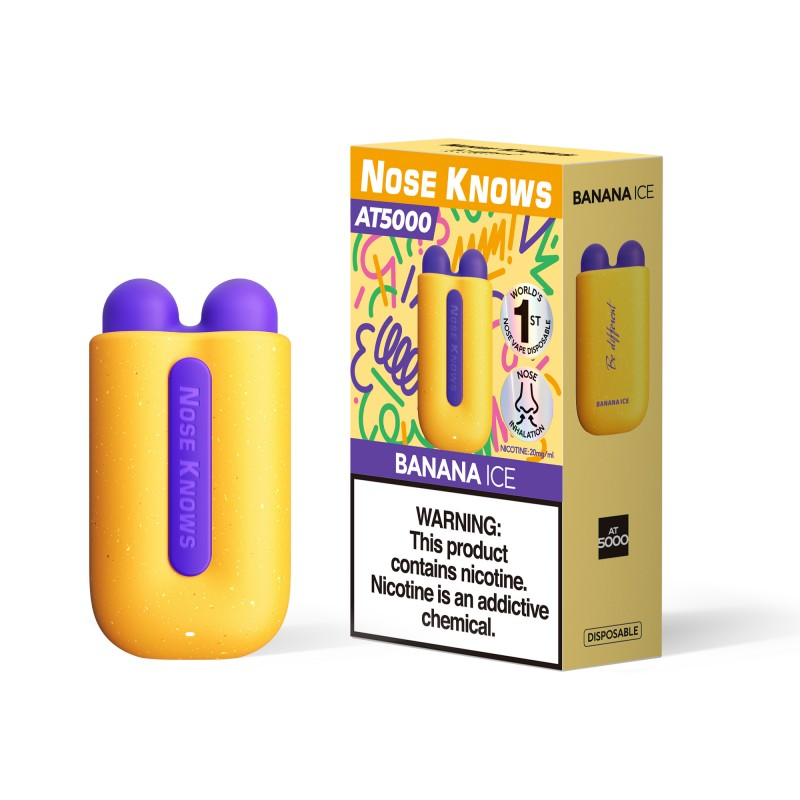 VOZOL NOSE KNOWS  AT5000 Disposable with 12 flavors in stock（5pcs/box,200pcs/CTN）