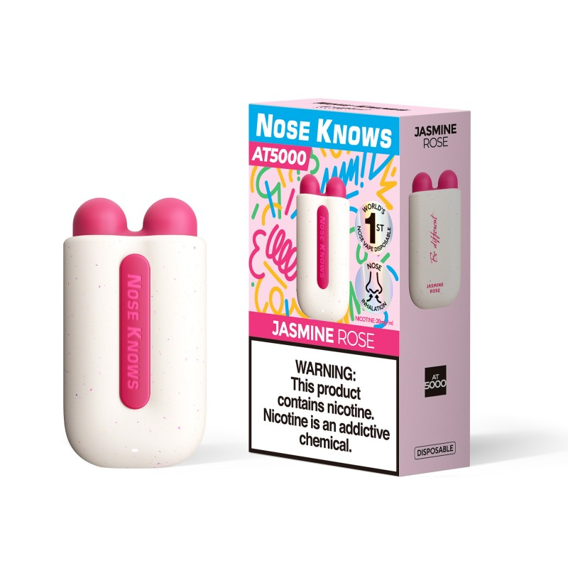 VOZOL NOSE KNOWS  AT5000 Disposable with 12 flavors in stock（5pcs/box,200pcs/CTN）