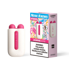 VOZOL NOSE KNOWS  AT5000 Disposable with 12 flavors in stock（5pcs/box,200pcs/CTN）