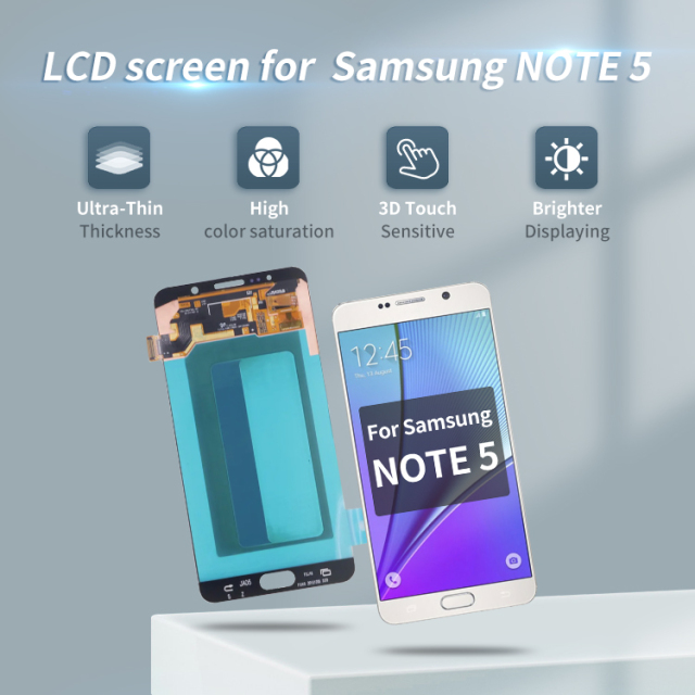 Mobile phone lcd for samsung note 5 phone screen lcd display for samsung galaxy note 5
