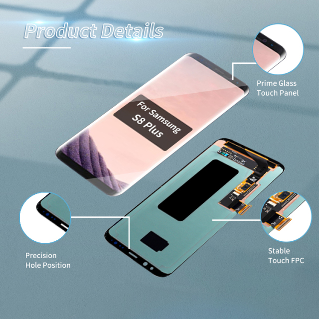 Mobile phone lcd for samsung s8 plus display original lcd screen Mobile phone lcd screen for samsung galaxy s8 edge