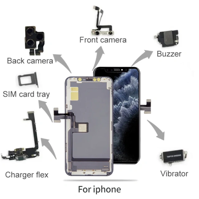 Mobile Phone Flex Cables For iphone 6 6S 7 8 plus wholesale Factory Mobile Phone Flex Cables For Iphone X XS 11 12