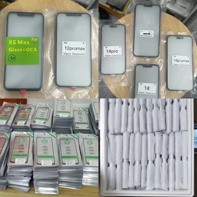 Glass Mobile Phone Lcds for iphone ipad samsung display touch screen phone cover oca glass for glass oca samsung iphone ipad
