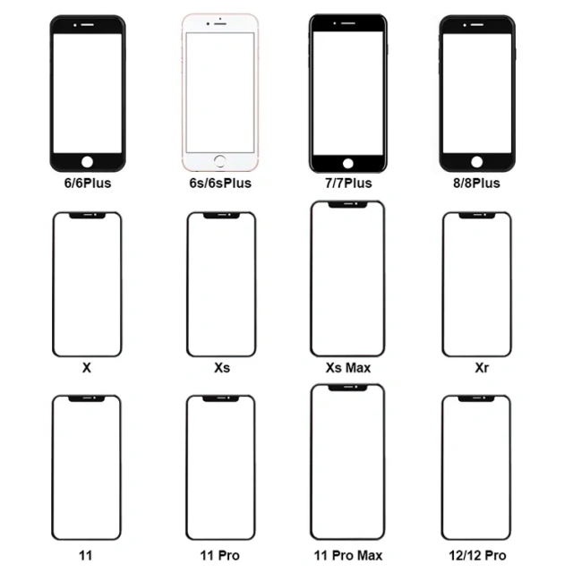 Glass Mobile Phone Lcds for iphone ipad samsung display touch screen phone cover oca glass for glass oca samsung iphone ipad