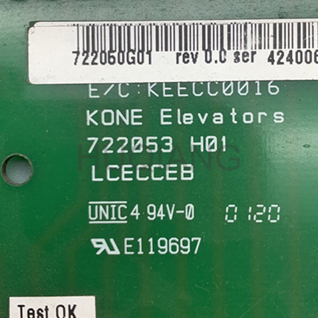 Elevator Parts Elevator Electronic Weighing Board PCB 722053H01 KM722050G01