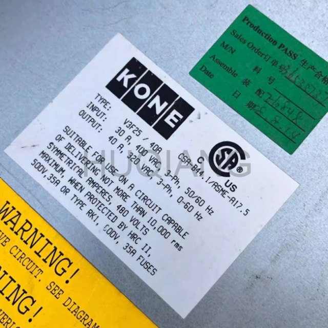 Elevator Parts Elevator Inverter V3F25 KM782999G02 80A KM870050G02 40A 80A