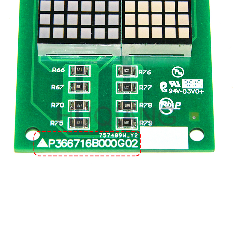 Mitsubishi Elevator COP LOP Display Board PCB P366716B000G02 G12 G52 G62 P366717B000G52