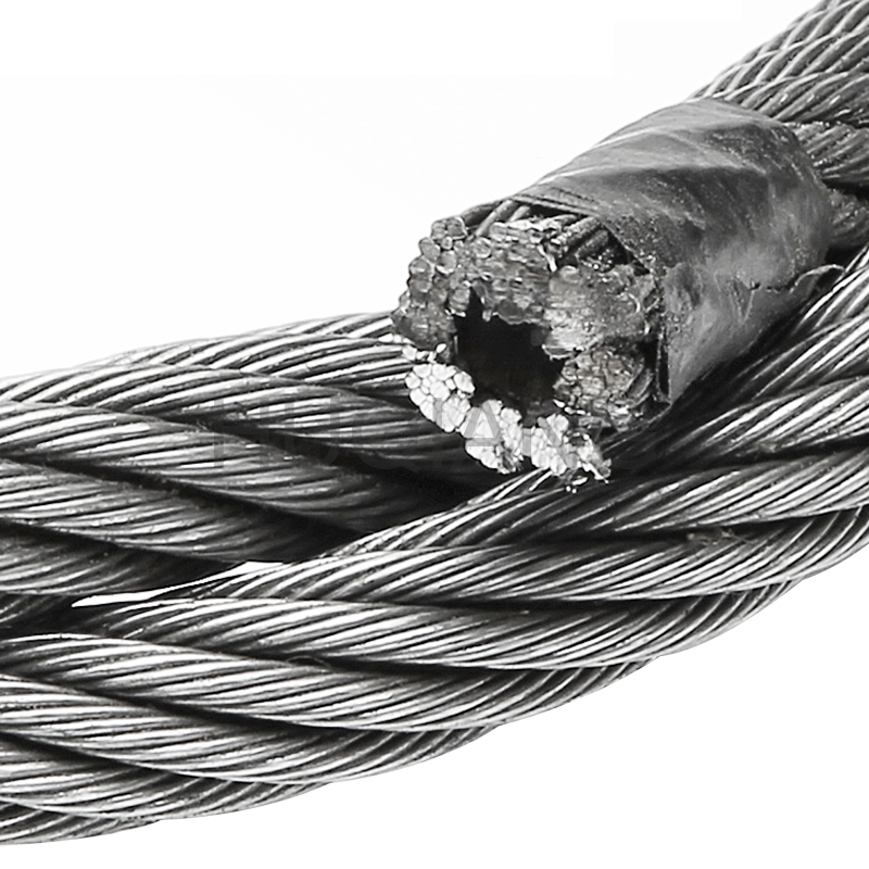 Elevator Parts Elevator Steel Wire Rope Elevator Hall Door Car Door Wire Rope 6 8 12 13 16 10mm for Hitachi Otis Thyssen Mitsubishi