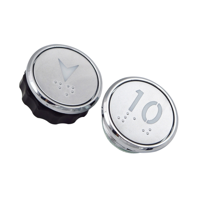 Elevator Parts Elevator Button Round With Braille Button BR32A B for XIZI Otis Elevator