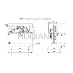 Elevator Parts Elevator Speed Limiter Elevator Tensioning Device XS3 XS2 XS12B For Thyssen Elevator
