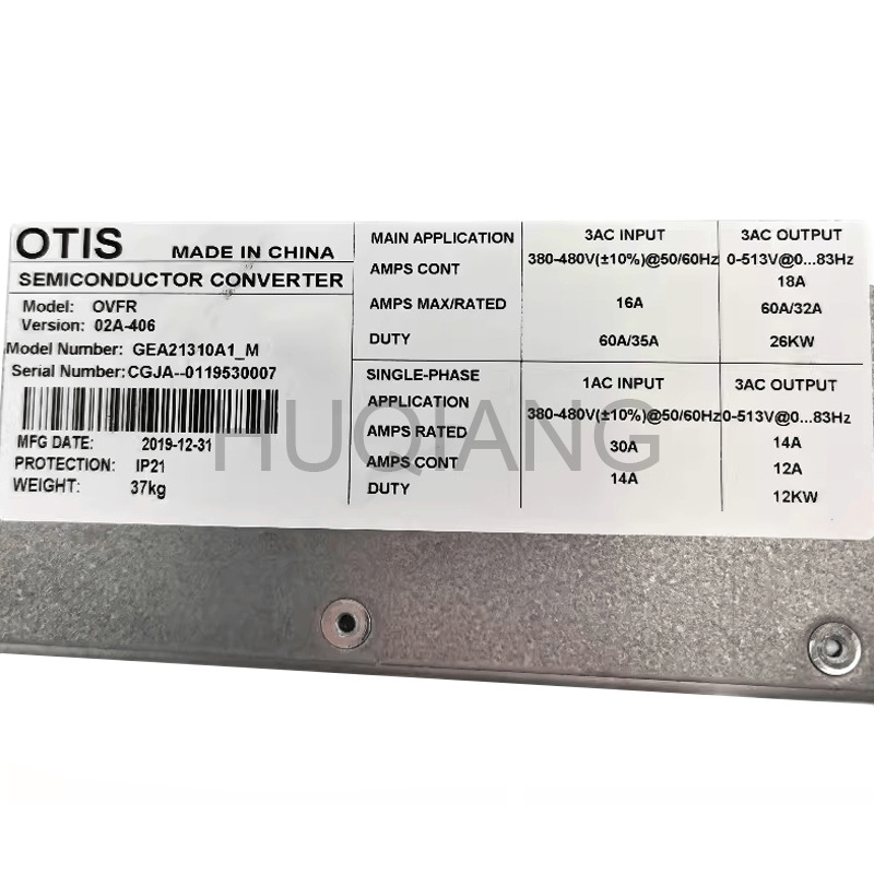 Elevator Parts Elevator Inverter OVFR02A-406 GDA21310A1 OVF404R KBA21310AAA1 for Otis Elevator