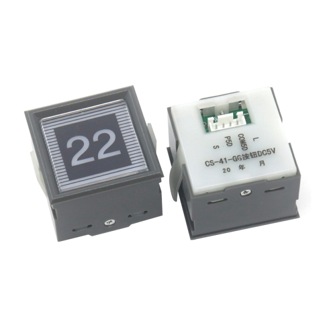 Toshiba Elevator Parts Elevator Button Car Square Button CV330 CS-41-GG