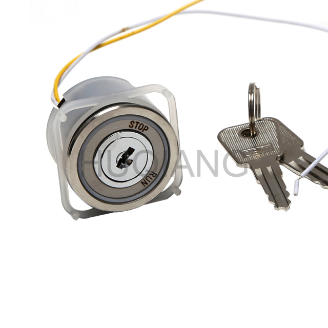 Elevator Parts Elevator Base Station Lock Power Lock Car Key A4J12321A STOP RUN for Thyssen Elevator