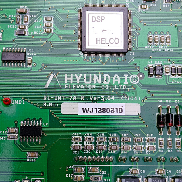 Shanghai Hyundai Elevator Parts PCB Elevator Door Machine Board Main Board DI-INT-7A-M Ver3.04