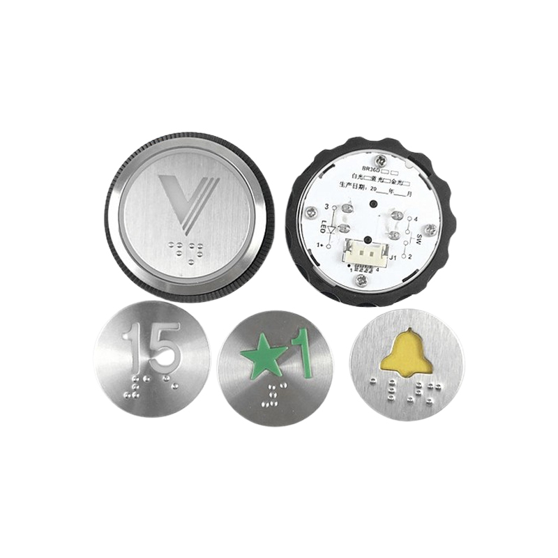 Elevator Parts Elevator Button Elevator Pushbutton XHB_NR36C_A02B02C02 WZ1000466 R34V3.0