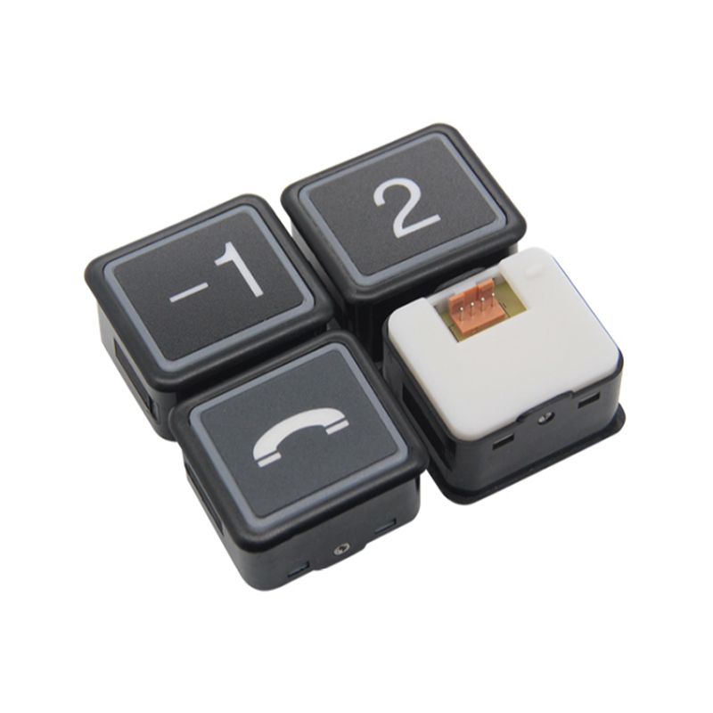 Elevator Parts Elevator Pushbutton Square Pushbutton DL-PO2 O-L AR-4 AK2026-F IP-DC24-A for Yungtay Guangri Hitachi
