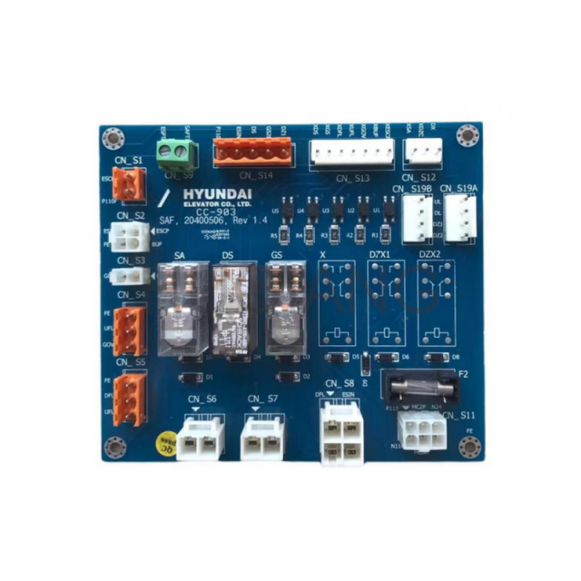 Shanghai Hyundai Elevator Parts PCB Elevator Parts STVF9 Elevator Relay Board SAF 20400506 CC-903
