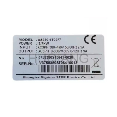 STEP Elevator Parts Elevator Inverter AS380-4T03P7 4T07P5 4T0011 4T0015 4T18P5