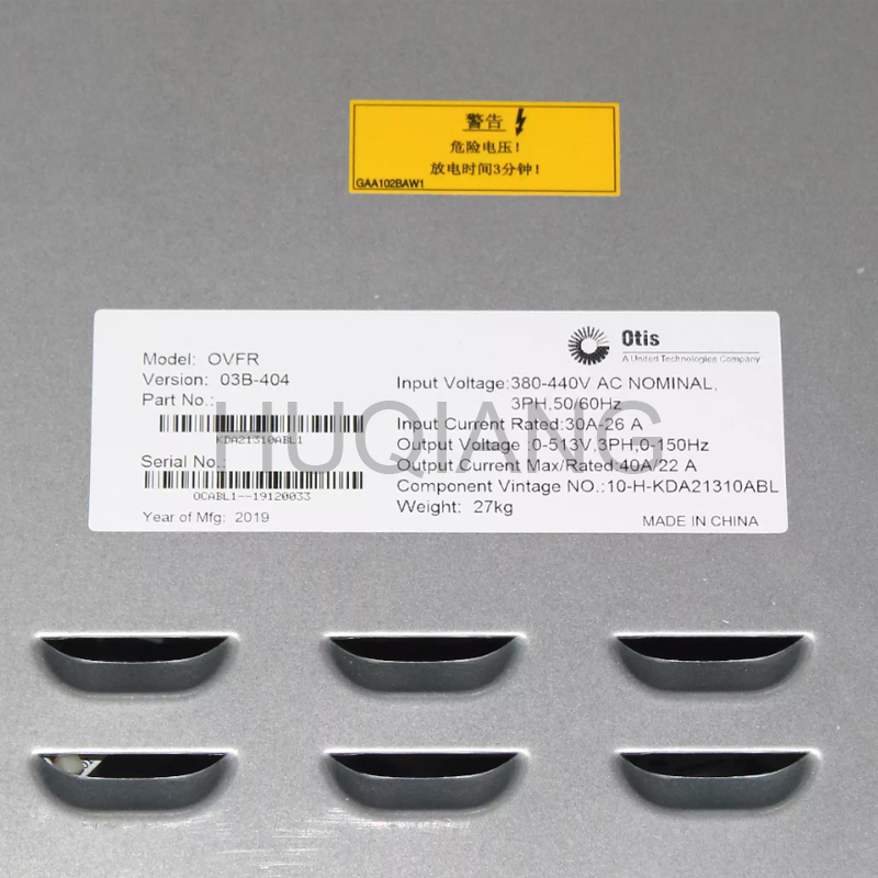 Elevator Parts Elevator Inverter OVFR03B-404 KCA KDA21310ABL1 ABL2 26800ACG1