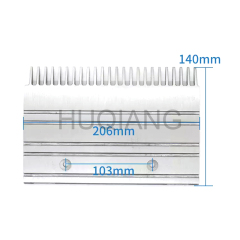 Escalator Parts Escalator Aluminum Comb Plate XAA453CD GAA453BM for Xizi Otis Elevator