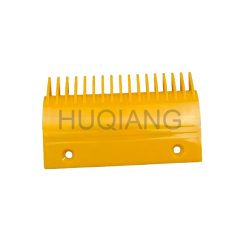 Hyundai Escalator Parts Escalator Comb Plate 17 Teeth Yellow Comb Plate S655B6