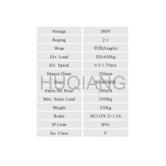 Monadrive Elevator Parts Permanent Magnetic Synchronous Gearless Elevator Traction Machine Villa Elevator Household Mainframe MCK100 MCG MONA