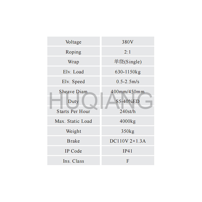 Monadrive Elevator Parts Elevator Gearless Permanent Magnet Synchronous Traction Machine MCK200 EMCK