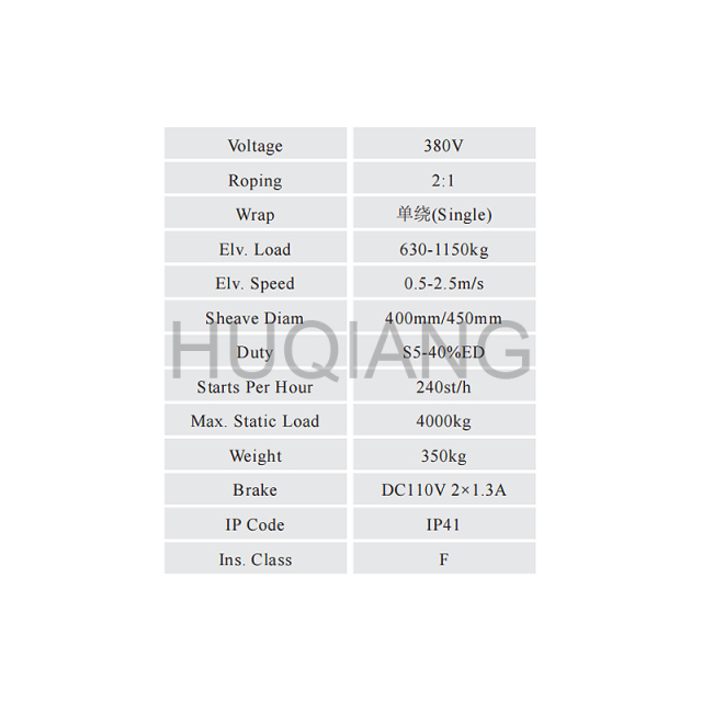 Monadrive Elevator Parts Elevator Gearless Permanent Magnet Synchronous Traction Machine MCK200 EMCK