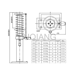 Elevator Parts Elevator Hydraulic Buffer Oil Buffer OH-80 OH-175 OH-210E OH-275