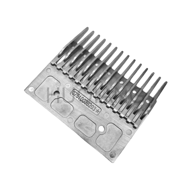 Mitsubishi Escalator Parts Escalator Aluminum Alloy Comb Plate 14 Teeth C751003B203
