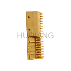 Mitsubishi Escalator Parts Escalator Comb Plate Yellow Plastic Comb Plate J651004B203