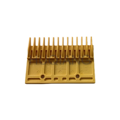 Mitsubishi Escalator Parts Escalator Comb Plate Yellow Plastic Comb Plate J651004B203
