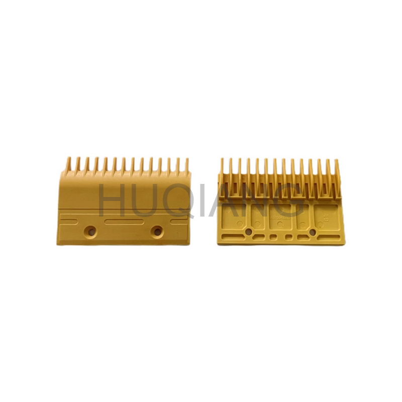 Mitsubishi Escalator Parts Escalator Comb Plate Yellow Plastic Comb Plate J651004B203