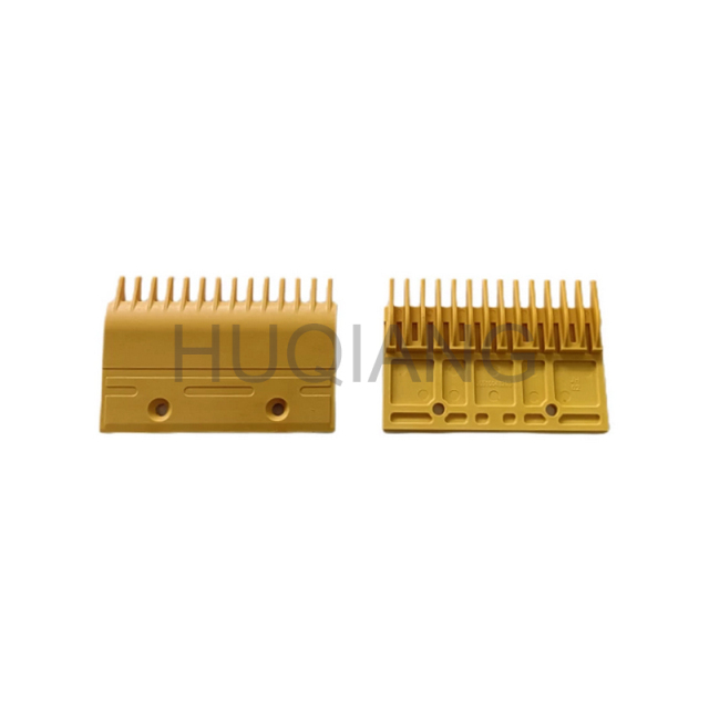 Mitsubishi Escalator Parts Escalator Comb Plate Yellow Plastic Comb Plate J651004B203