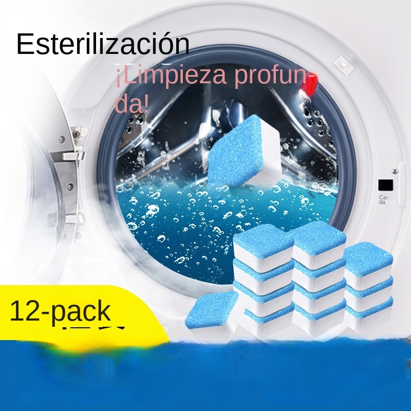 paquete de valor 20pcs/5pcs Limpiador de lavadora Limpiador de tanque de  lavadora Tableta efervescente de detergente para una limpieza profunda y  dura