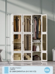 TUMEY-MYHZ0001 CLOSET TUMEY  mueble de la marca Tumey de almacenamiento de ropa