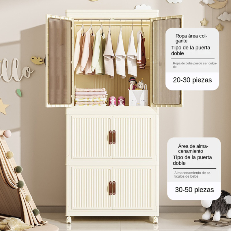 TUMEY-9040 CLOSET INFANTIN  mueble de la marca Tumey de 4 Y 3 niveles