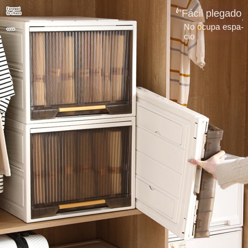 TUMEY-48-5036 Gabinete de almacenamiento de lujo a prueba de polvo de 1 capa, gabinete de almacenamiento tipo cajón, gabinete de almacenamiento plegable y desmontable