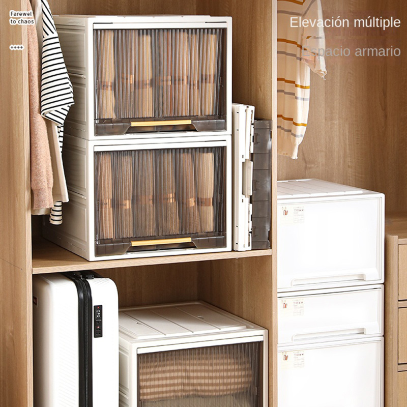 TUMEY-48-5036 Gabinete de almacenamiento de lujo a prueba de polvo de 1 capa, gabinete de almacenamiento tipo cajón, gabinete de almacenamiento plegable y desmontable