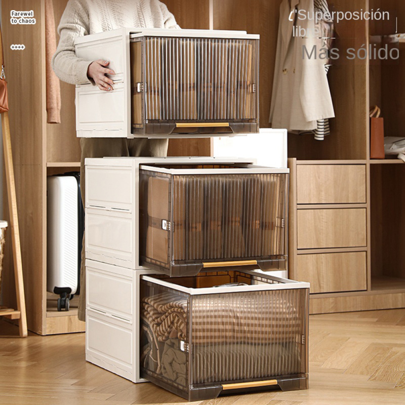 TUMEY-48-5036 Gabinete de almacenamiento de lujo a prueba de polvo de 1 capa, gabinete de almacenamiento tipo cajón, gabinete de almacenamiento plegable y desmontable