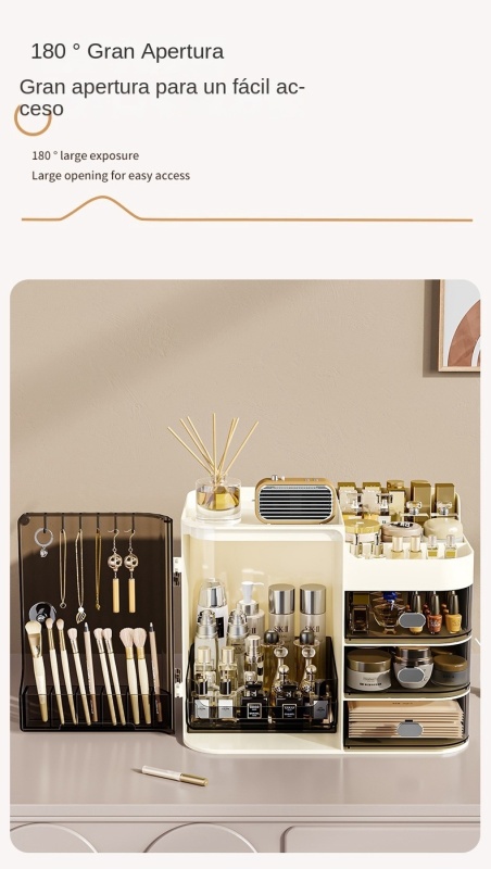 TUMEY-3028 Caja de almacenamiento de maquillaje de escritorio