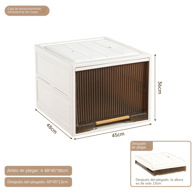 TUMEY-48-5036 Gabinete de almacenamiento de lujo a prueba de polvo de 1 capa, gabinete de almacenamiento tipo cajón, gabinete de almacenamiento plegable y desmontable