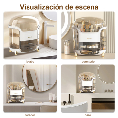 TUMEY-ZG3028 Armario de almacenamiento de cosméticos de escritorio