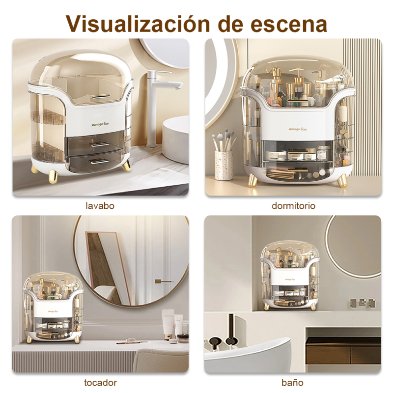 TUMEY-ZG3028 Armario de almacenamiento de cosméticos de escritorio