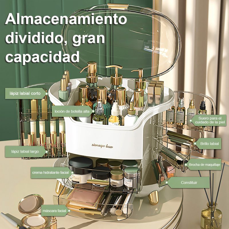 TUMEY-ZG3028 Armario de almacenamiento de cosméticos de escritorio