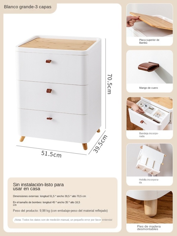 TUMEY-JH7101 Armario de almacenamiento junto a la cama