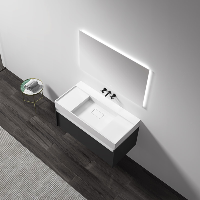 Supplier Single Counter Top Sink Wall Mounted Hanging Bathroom Vanity Cabinet WBL-0312